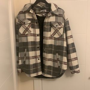 Plaid winter jacket